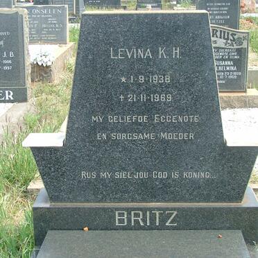 BRITZ Levina K.H. 1938-1969