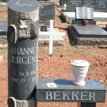 BEKKER Johannes Jurgens 1932-1975