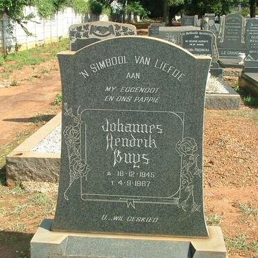 BUYS Johannes Hendrik 1945-1967