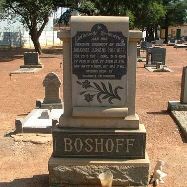 BOSHOFF Johannes Jurgens 1917-1941