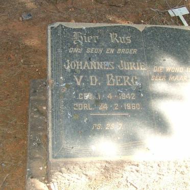 BERG Johannes Jurie, v.d. 1942-1960