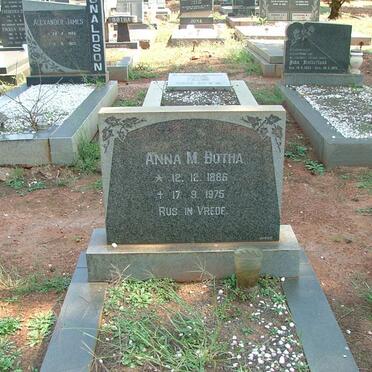 BOTHA Anna M. 1886-1975