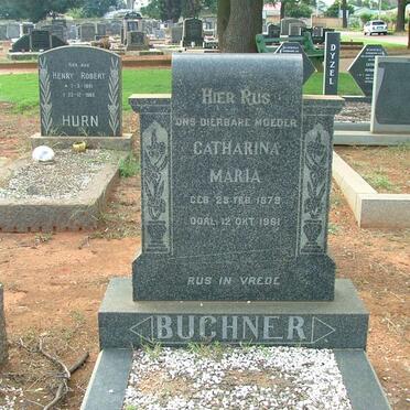 BUCHNER Catharina Maria 1879-1961