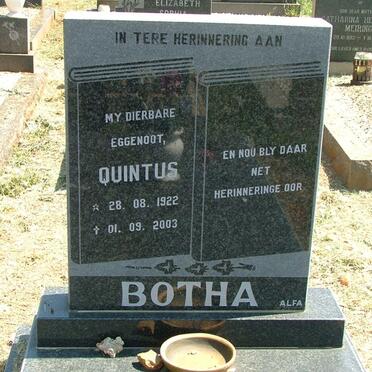 BOTHA Quintus 1922-2003