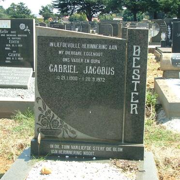 BESTER Gabriel Jacobus 1908-1972