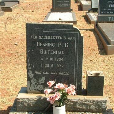 BUITENDAG Henning P.C. 1904-1972