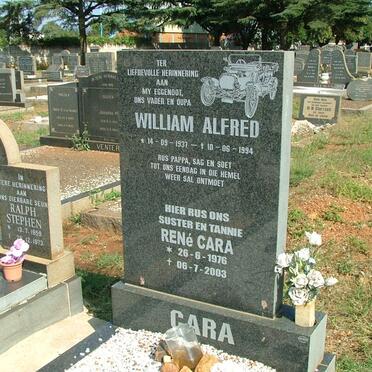 CARA William Alfred 1937-1994 :: CARA Rene 1976-2003