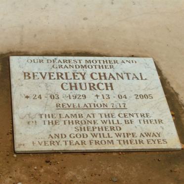 CHURCH Beverley Chantal 1929-2005