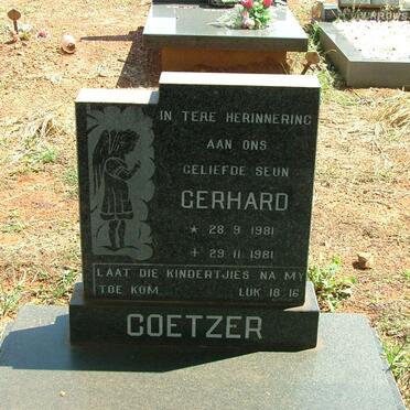 COETZER Gerhard 1981-1981