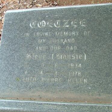 COETZEE Steve 1934-1978