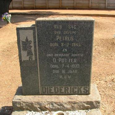 DIEDERICKS Petrus -1945 :: DIEDERICKS D. Potter -1973