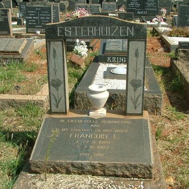 ESTERHUIZEN Francois L. 1929-1967