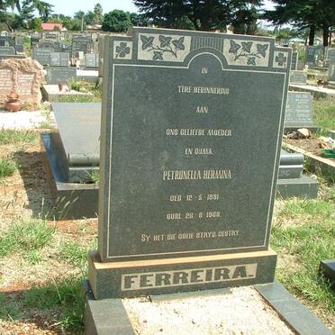 FERREIRA Petronella Hermina 1891-1968