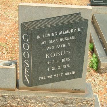 GOOSEN Kobus 1895-1971
