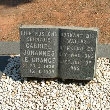 GRANGE Gabriel Johannes, le 1938-1939