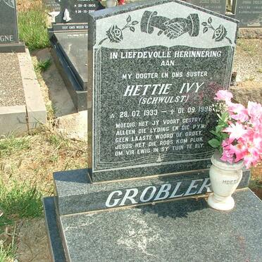 GROBLER Hettie Ivy nee SCHWULST 1933--1996