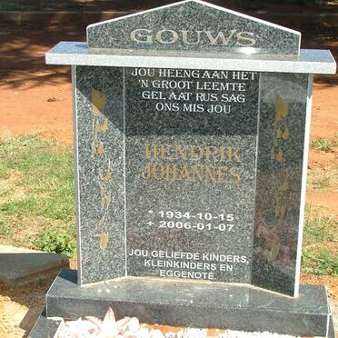 GOUWS Hendrik Johannes 1934-2006