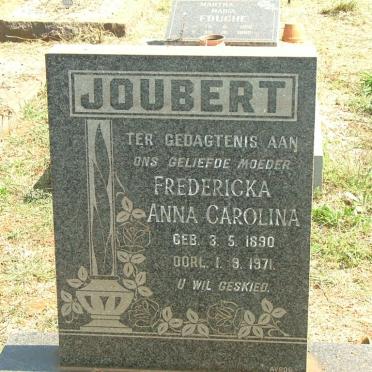 JOUBERT Fredericka Anna Carolina 1890-1971