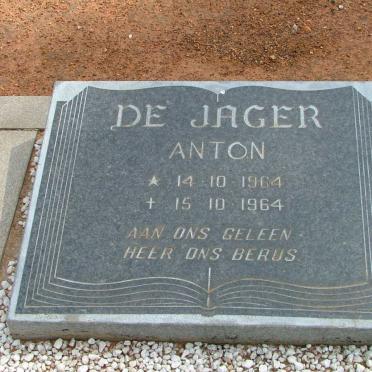 JAGER  Anton, de 1964-1964