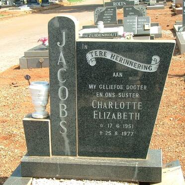 JACOBS Charlotte Elizabeth 1951-1977