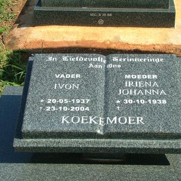 KOEKEMOER Ivon 1937-2004 &amp; Iriena Johanna 1938-