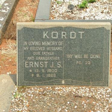 KORDT Ernst J.S. 1900-1969