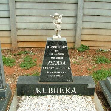 KUBHEKA Ayanda 1993-1994