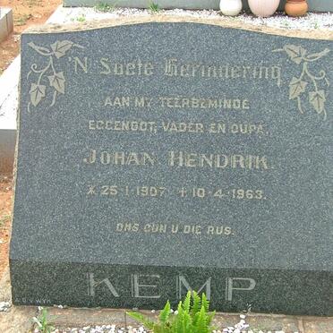KEMP Johan Hendrik 1907-1963