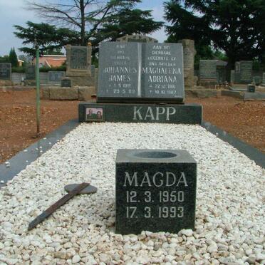 KAPP Johannes James 1918-1989 &amp; Magdalena Adriana 1910-1987