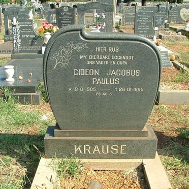 KRAUSE Gideon Jacobus Paulus 1905-1965