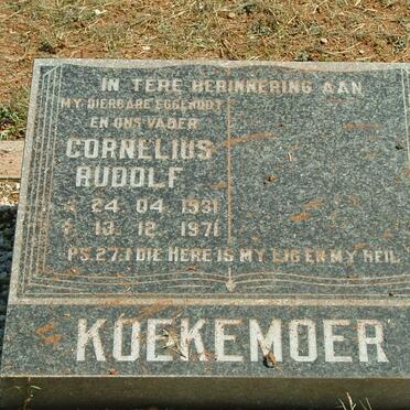 KOEKEMOER Cornelius Rudolf 1931-1971