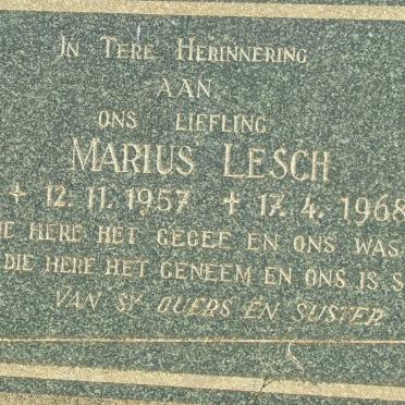 LESCH Marius 1957-1968