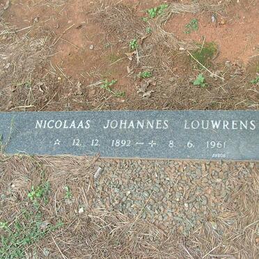 LOUWRENS Nicolaas Johannes 1892-1961