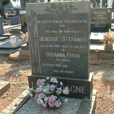 LABUSCHAGNE Hendrik Stefanus 1903-1954 &amp; Susanna Lucia ROOS 1904-