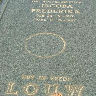 LOUW Jacoba Fredrika 1917-1991