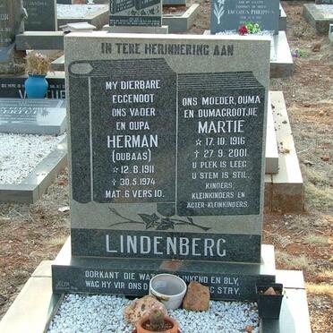 LINDENBERG Herman 1911-1974 &amp; Martie 1916-2001
