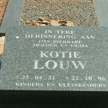 LOUW Kotie 1921-1996