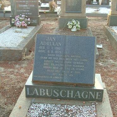 LABUSCHAGNE Jan Adriaan 1910-1973