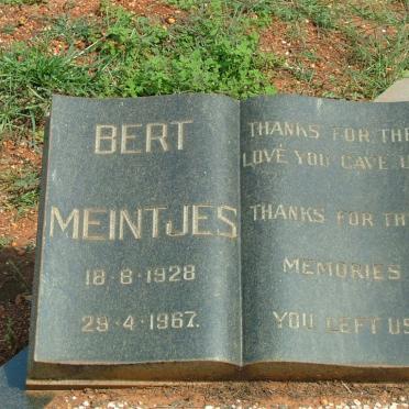 MEINTJIES Bert 1928-1967