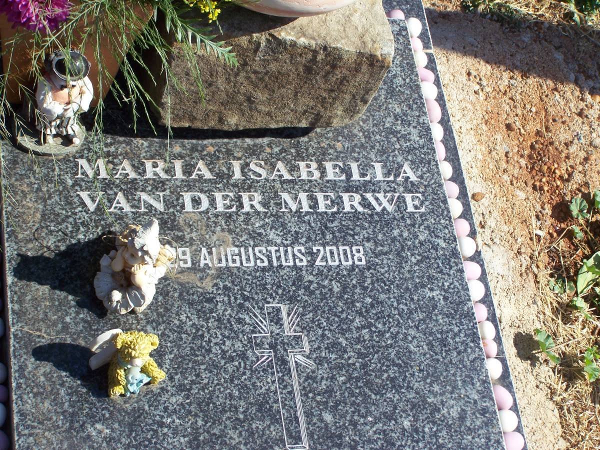 MERWE Maria Isabella, van der  -2008