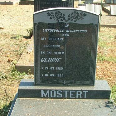 MOSTERT Gerrie 1929-1994