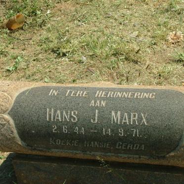 MARX Hans J. 1944-1971