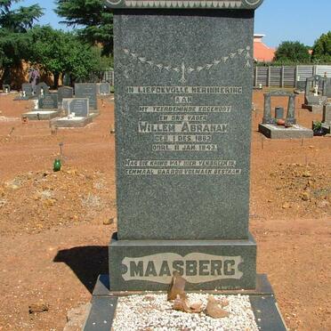 MAASBERG Willem Abraham 1882-1943