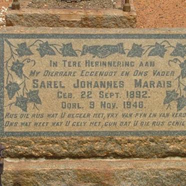 MARAIS Sarel Johannes 1892-1946