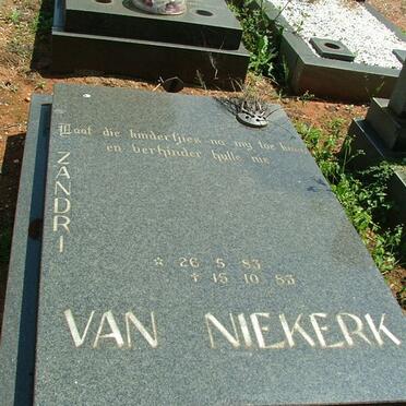 NIEKERK Zandri, van 1983-1983