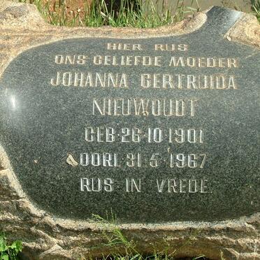 NIEWOUDT Johanna Gertruida 1901-1967