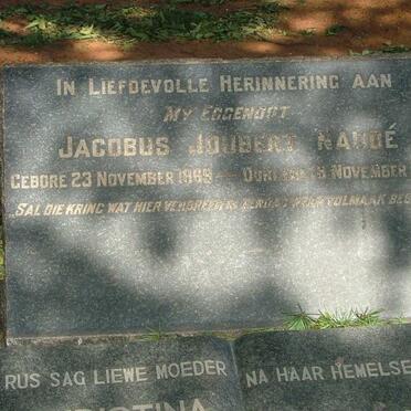 NAUDE Jacobus Joubert 1869-1943