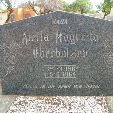 OBERHOLZER Aletta Magrieta 1964-1964