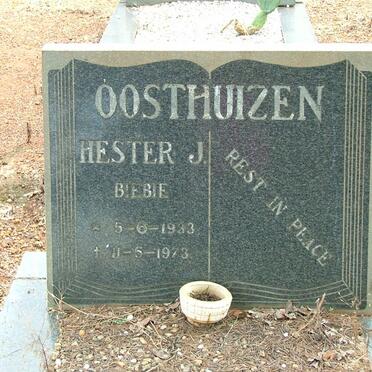 OOSTHUIZEN Hester J. 1933-1973
