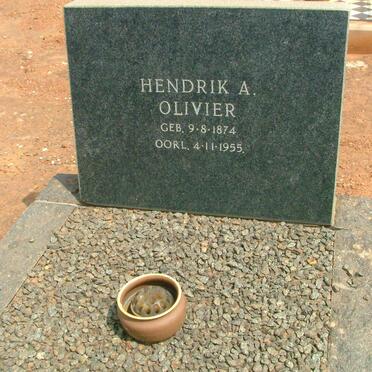 OLIVIER  Hendrik A.  1874-1955